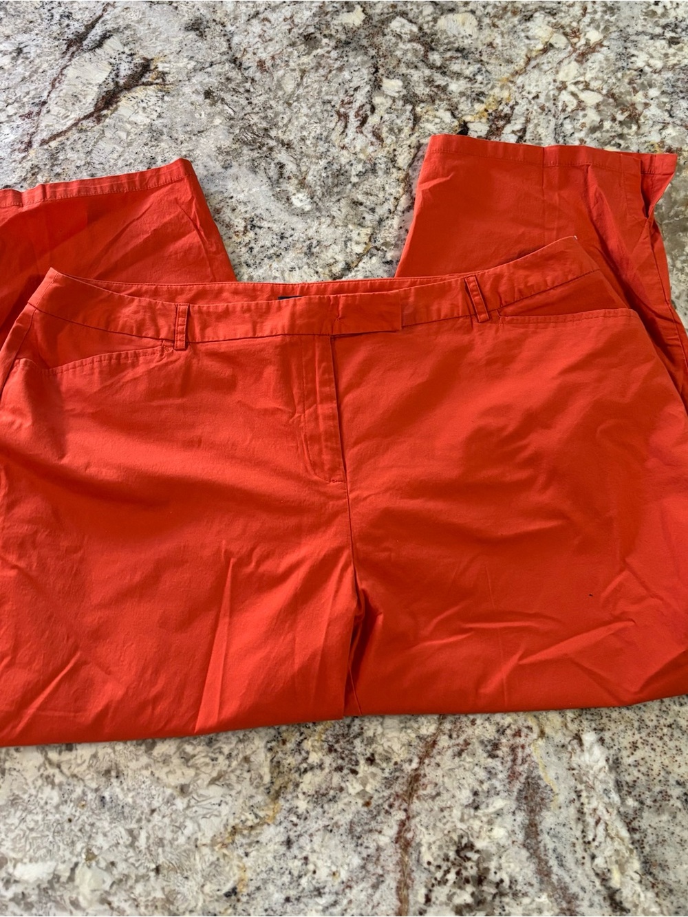 Evan Picone Coral-Red Chino Pants